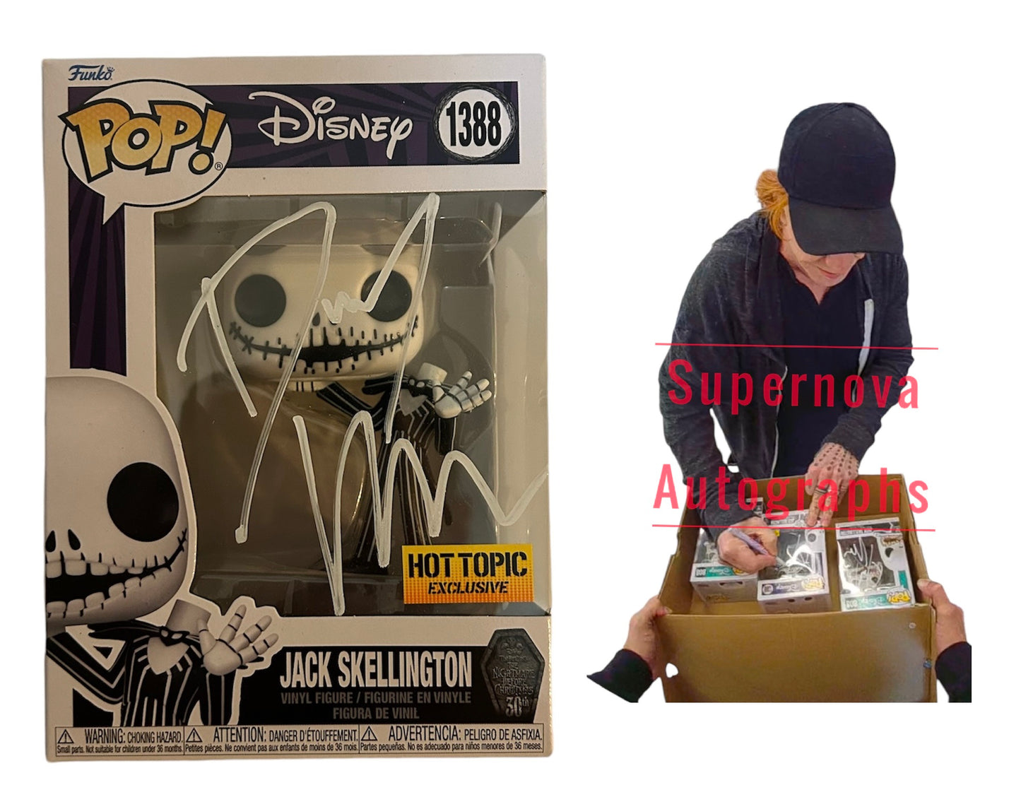 Danny Elfman Signed Autographed Jack Skellington Funko Pop 1388 with Exact Photo Proof