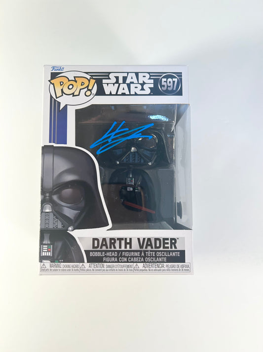 Hayden Christensen Signed Autographed Star Wars Darth Vader Funko Pop With Beckett