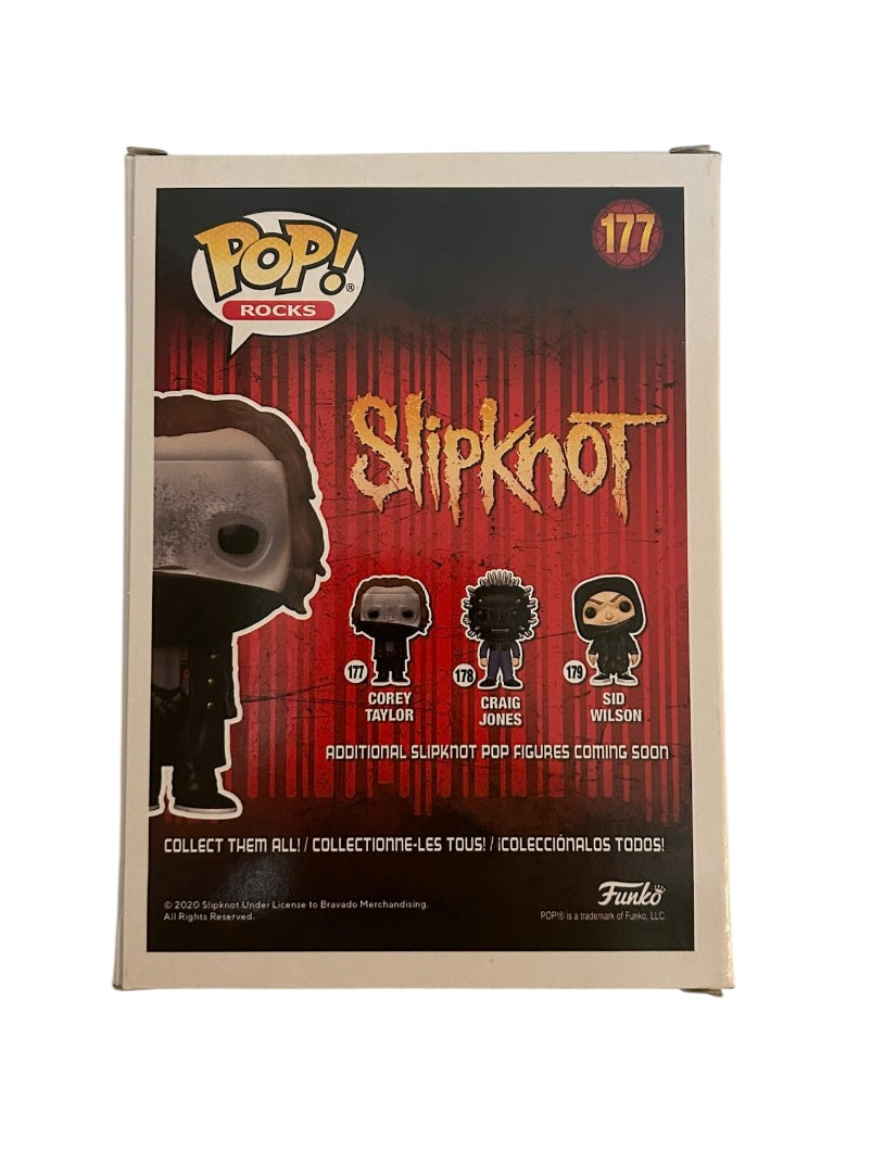 Corey Taylor Signed Autograph Slipknot Funko Pop Figure With Beckett Witness COA