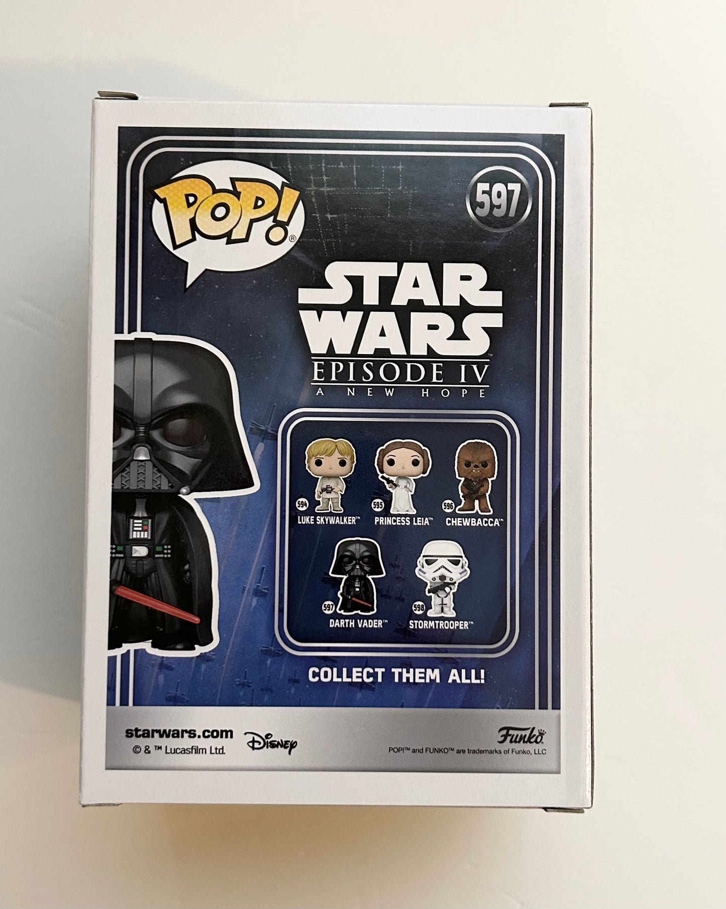 Hayden Christensen Signed Autographed Star Wars Darth Vader Funko Pop With Beckett