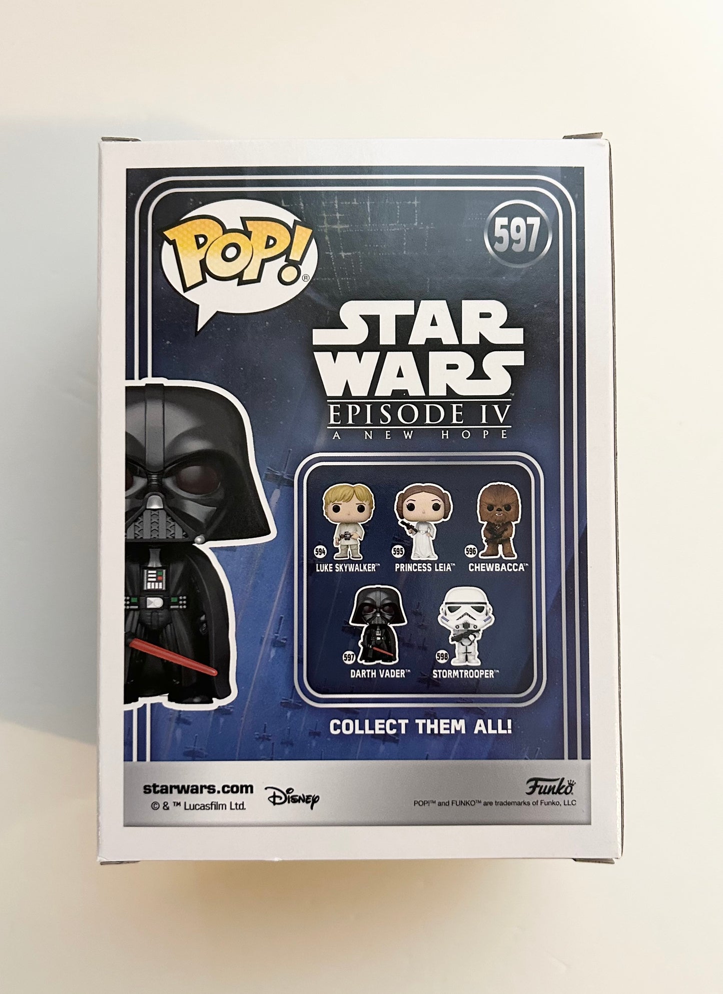 Hayden Christensen Signed Autographed Star Wars Darth Vader Funko Pop With Beckett
