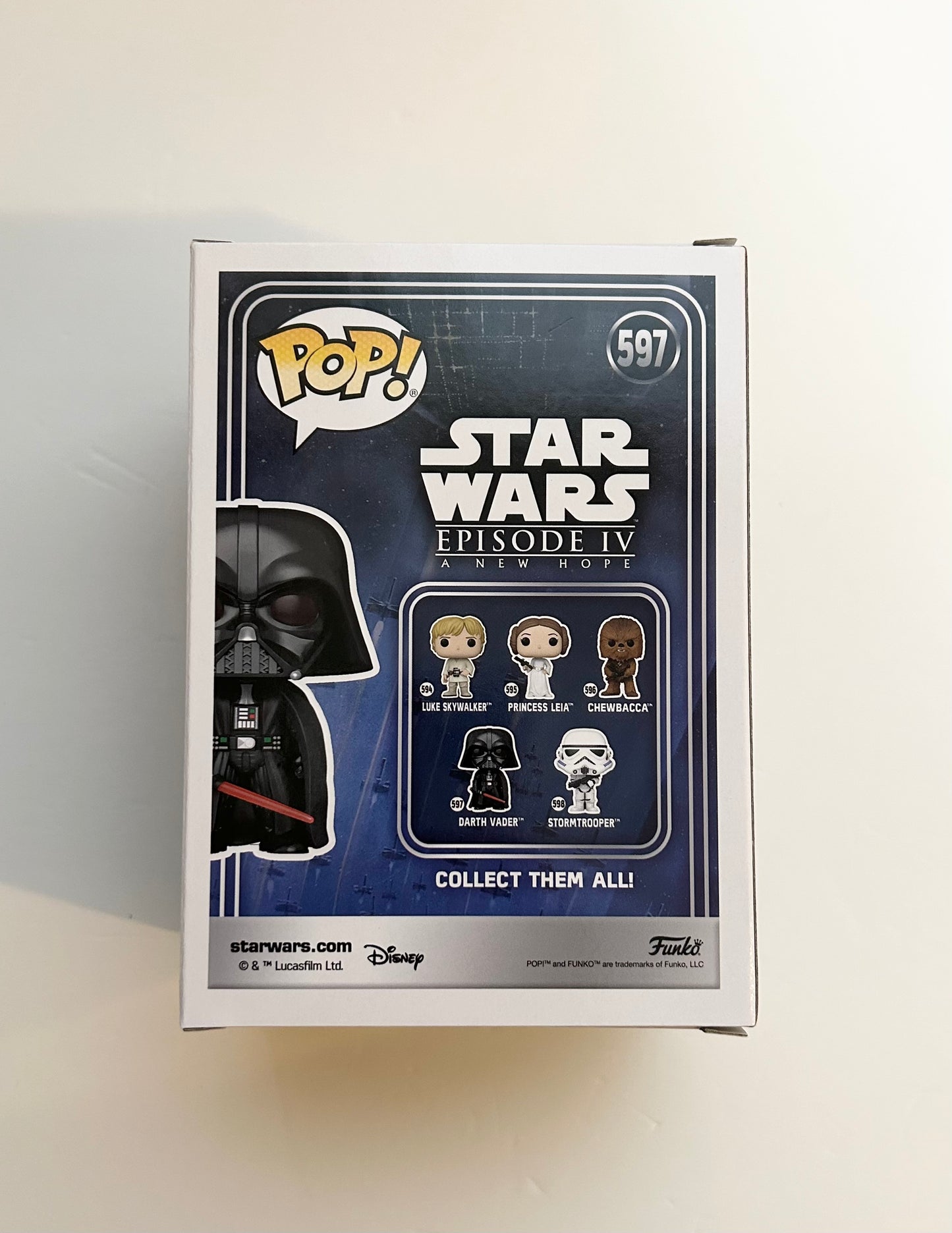 Hayden Christensen Signed Autographed Star Wars Darth Vader Funko Pop With Beckett