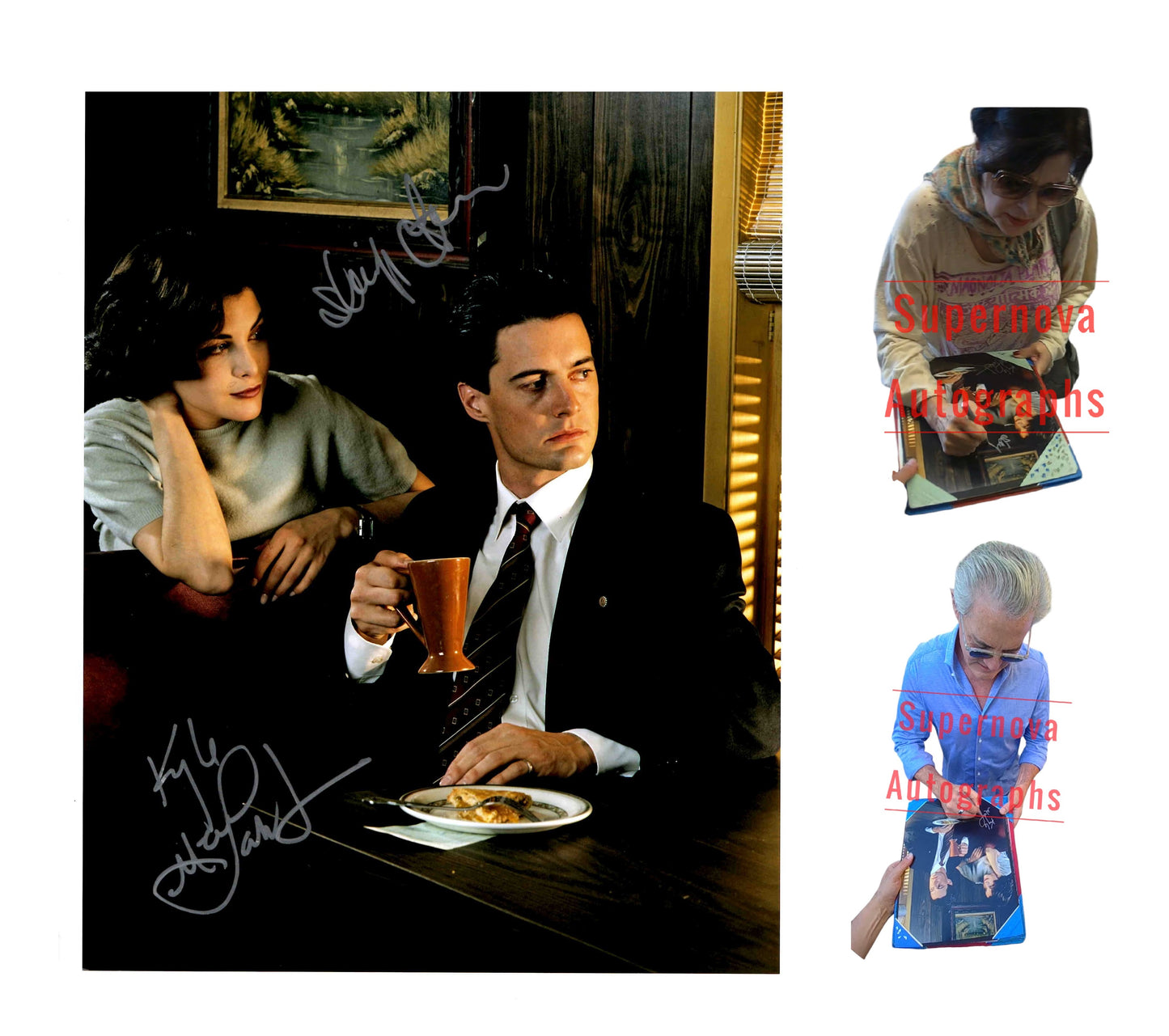 Kyle Maclachlan & Sherilyn Fern Signed Autographed 11x14 Twin Peaks Photo with Exact Photo Proof
