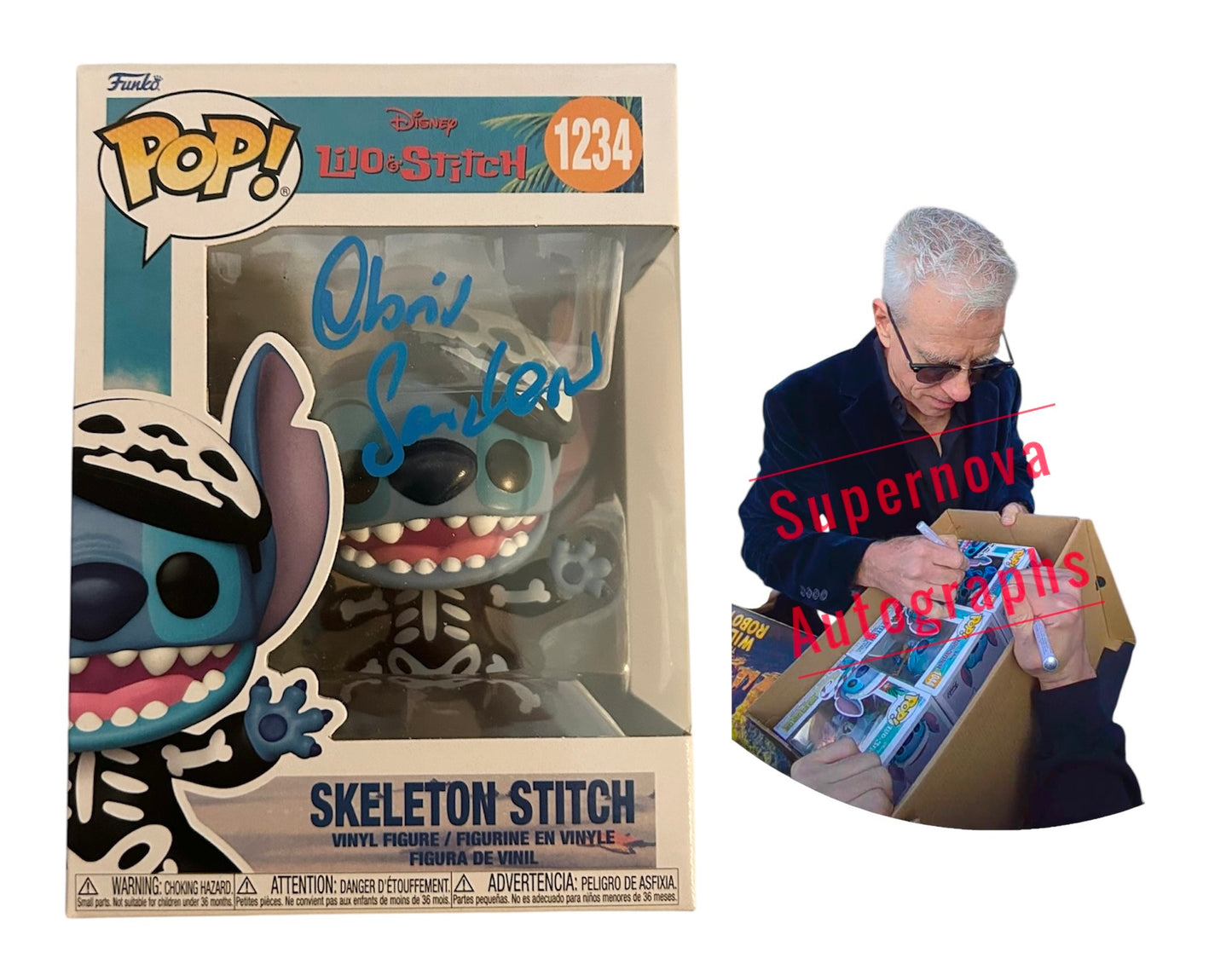 Chris Sanders Signed Lilo and Stitch Funko Pop 1234 with Exact Photo Proof