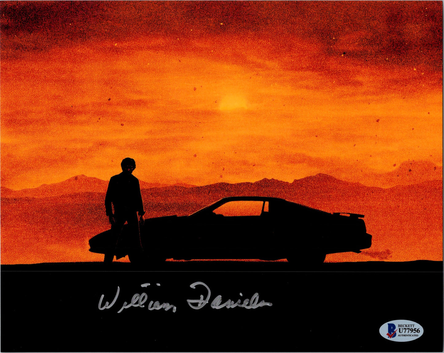 William Daniels Signed Autographed 8x10 KITT Photo With Beckett COA