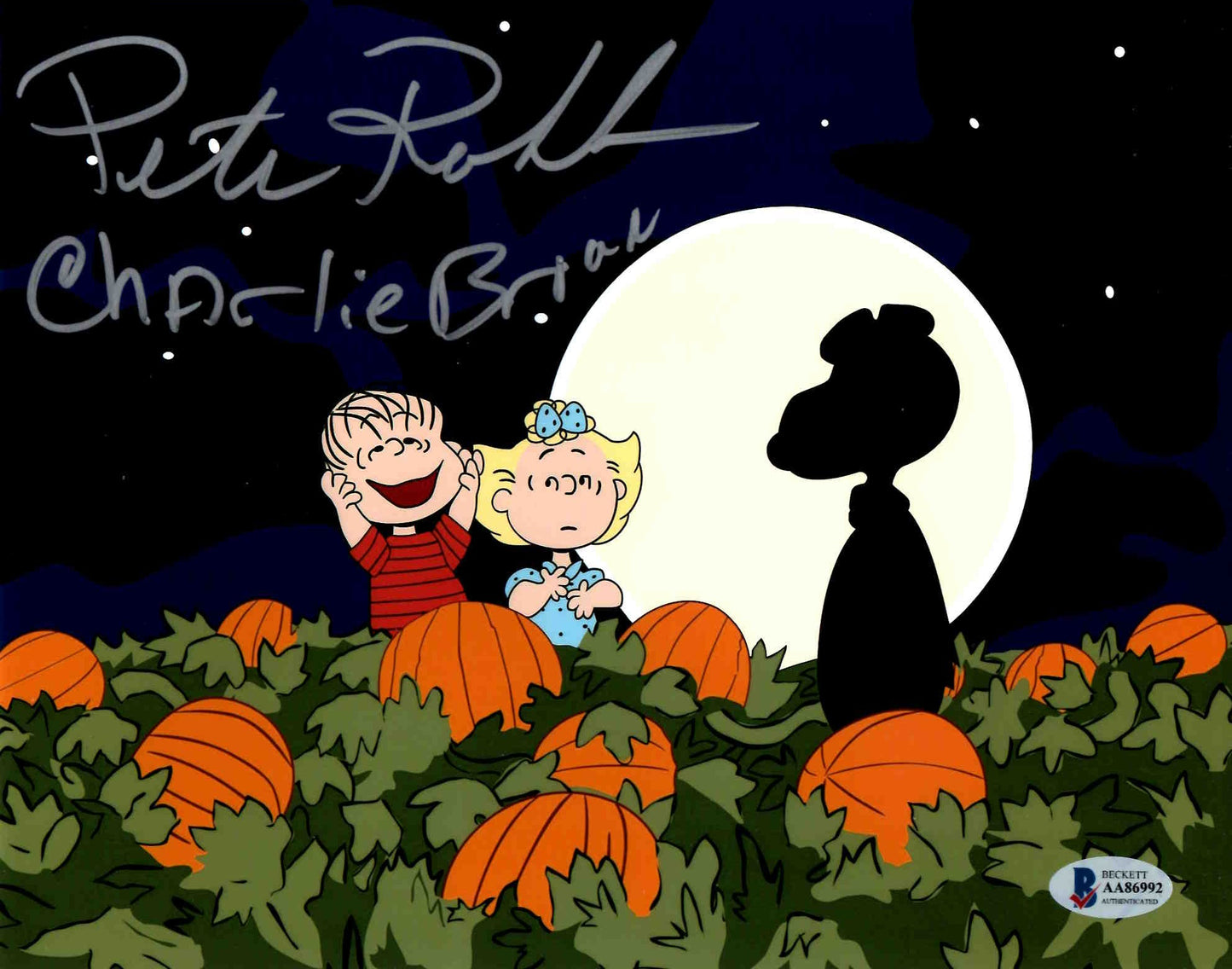 Peter Robbins Signed Autographed 8x10 Charlie Brown Photo with Beckett COA