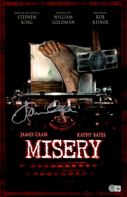 James Caan Signed Autograph 11x17 Misery Photo With Beckett COA