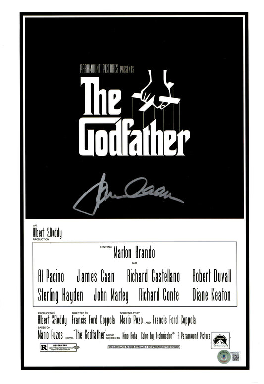 James Caan Signed Autograph 11x17 The God Father Sonny Corleone Photo With Beckett COA