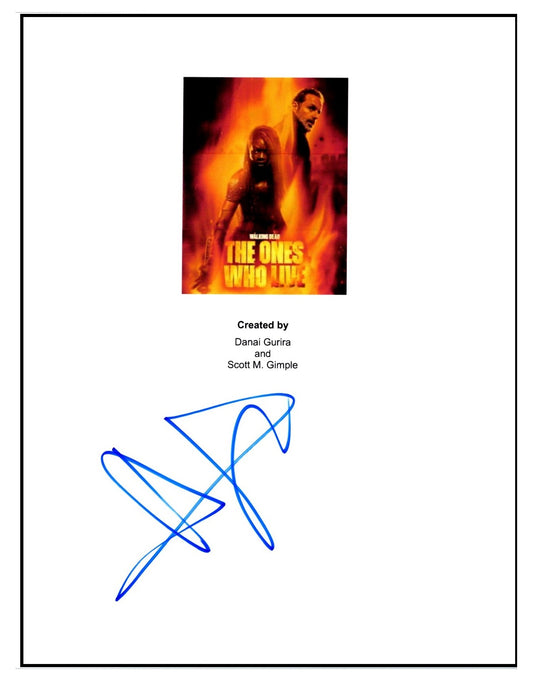 Andrew Lincoln Signed Autographed The Ones Who Live Walking Dead Script with Exact Photo Proof