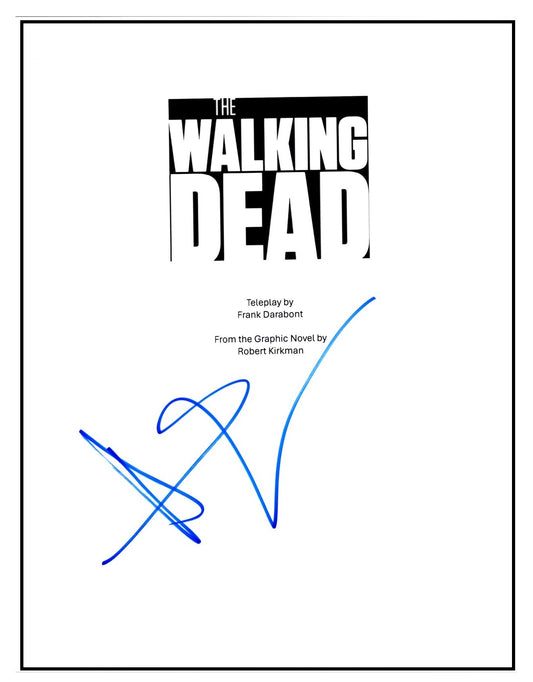 Andrew Lincoln Signed Autographed Walking Dead Script with Exact Photo Proof