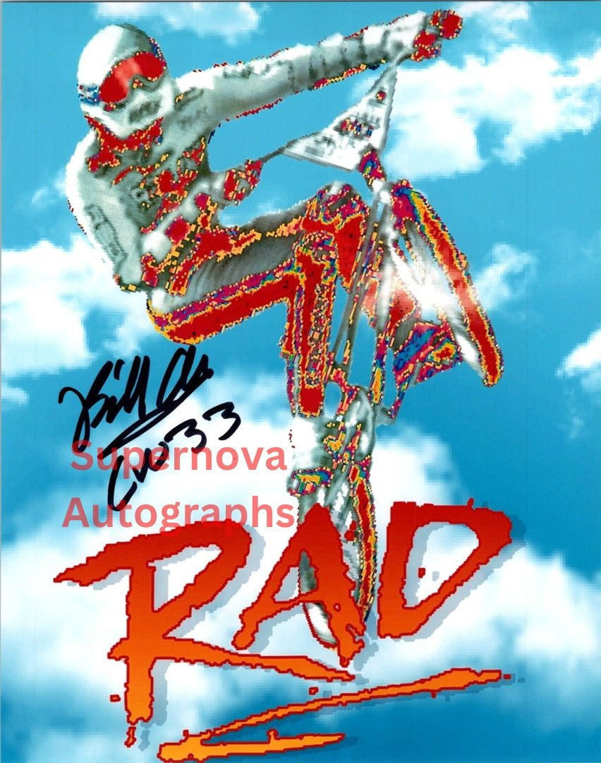 Bill Allen Signed 8x10 Photo Rad Movie Cru Jones #33 1986 Classic