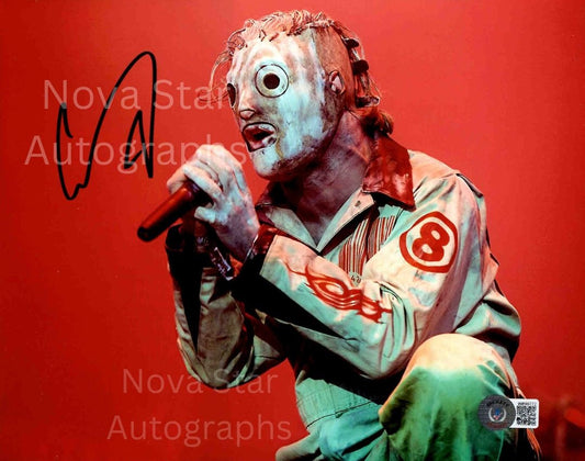 Corey Taylor Signed Autographed 8x10 Slipknot Photo With Beckett Witness