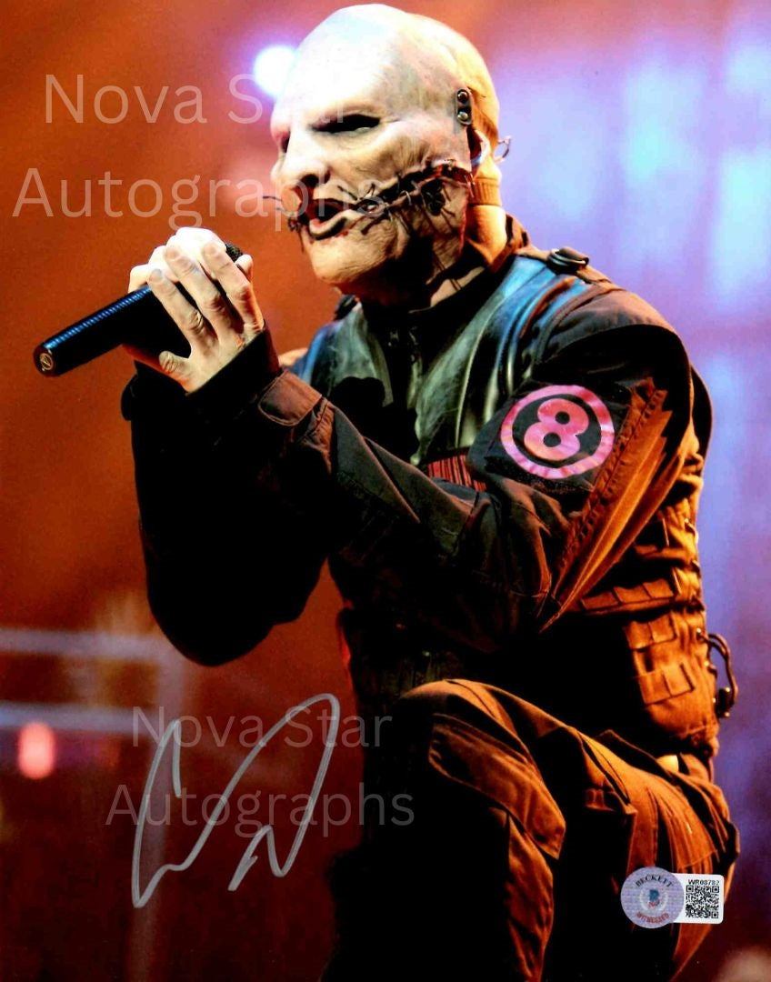 Corey Taylor Signed Autographed 8x10 Slipknot Photo With Beckett Witness