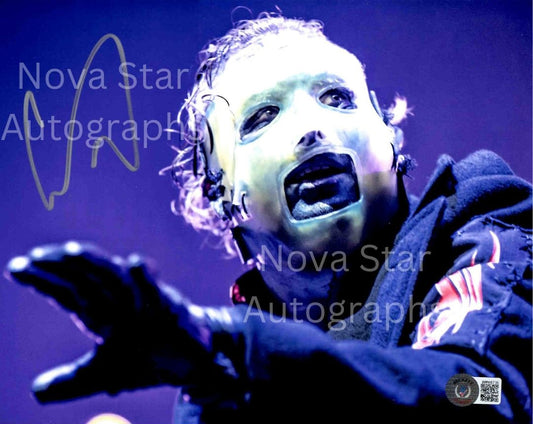 Corey Taylor Signed Autographed 8x10 Slipknot Photo With Beckett Witness