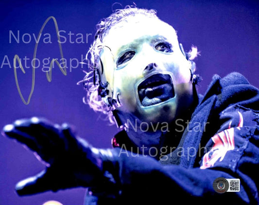 Corey Taylor Signed Autographed 8x10 Slipknot Photo With Beckett Witness