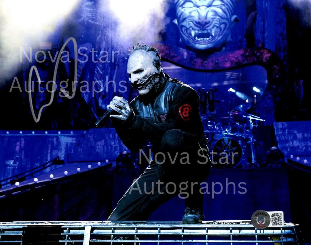 Corey Taylor Signed Autographed 8x10 Slipknot Photo With Beckett Witness