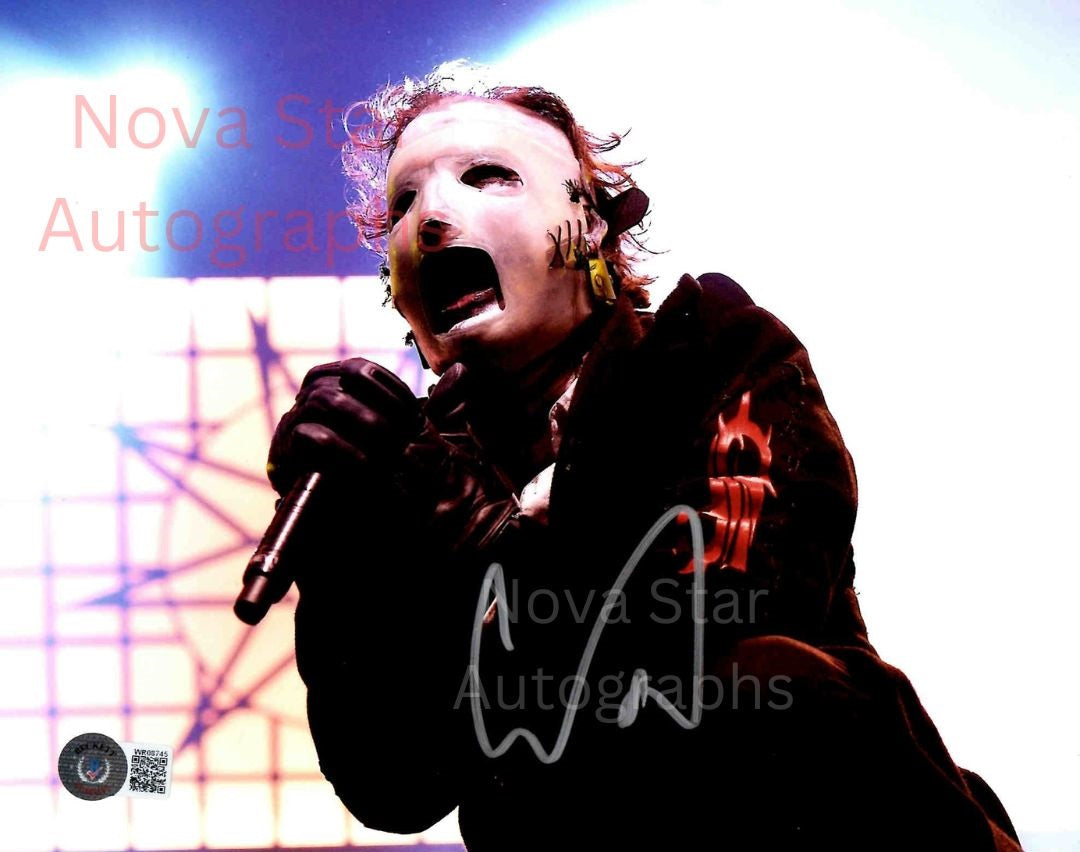 Corey Taylor Signed Autographed 8x10 Slipknot Photo With Beckett Witness