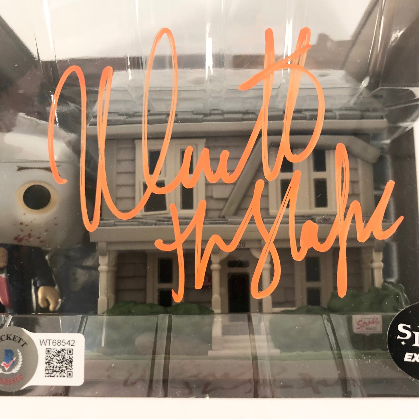 Nick Castle Signed Autographed Halloween Michael Myers Funko Pop house With Beckett Witness