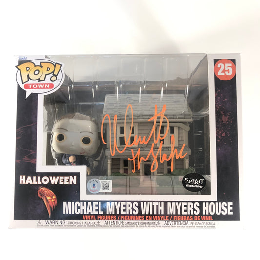 Nick Castle Signed Autographed Halloween Michael Myers Funko Pop house With Beckett Witness