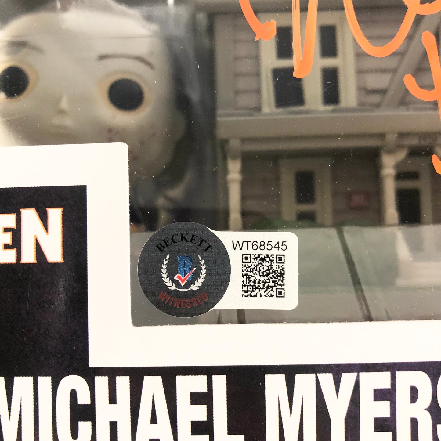 Nick Castle Signed Autographed Halloween Michael Myers Funko Pop house With Beckett Witness