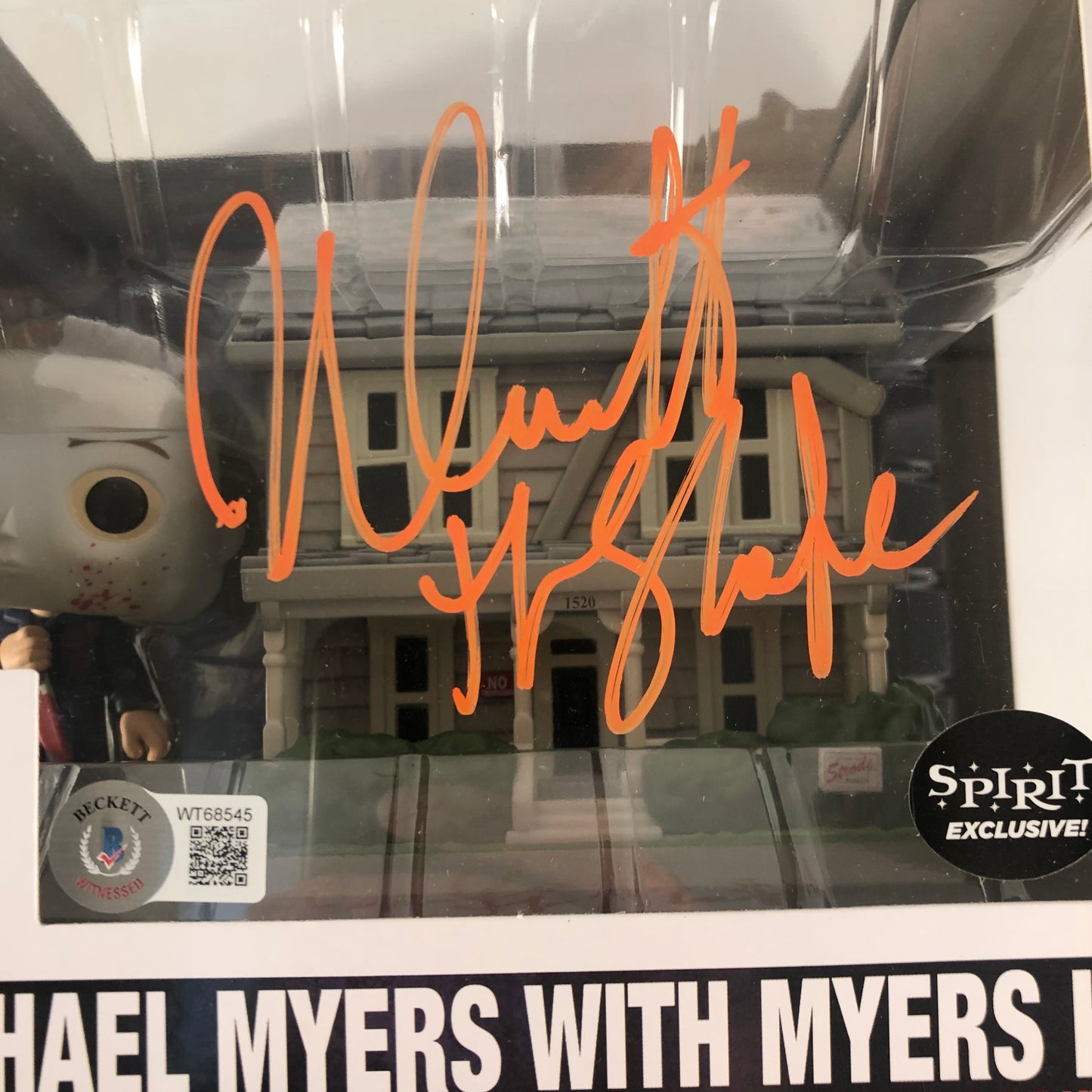 Nick Castle Signed Autographed Halloween Michael Myers Funko Pop house With Beckett Witness