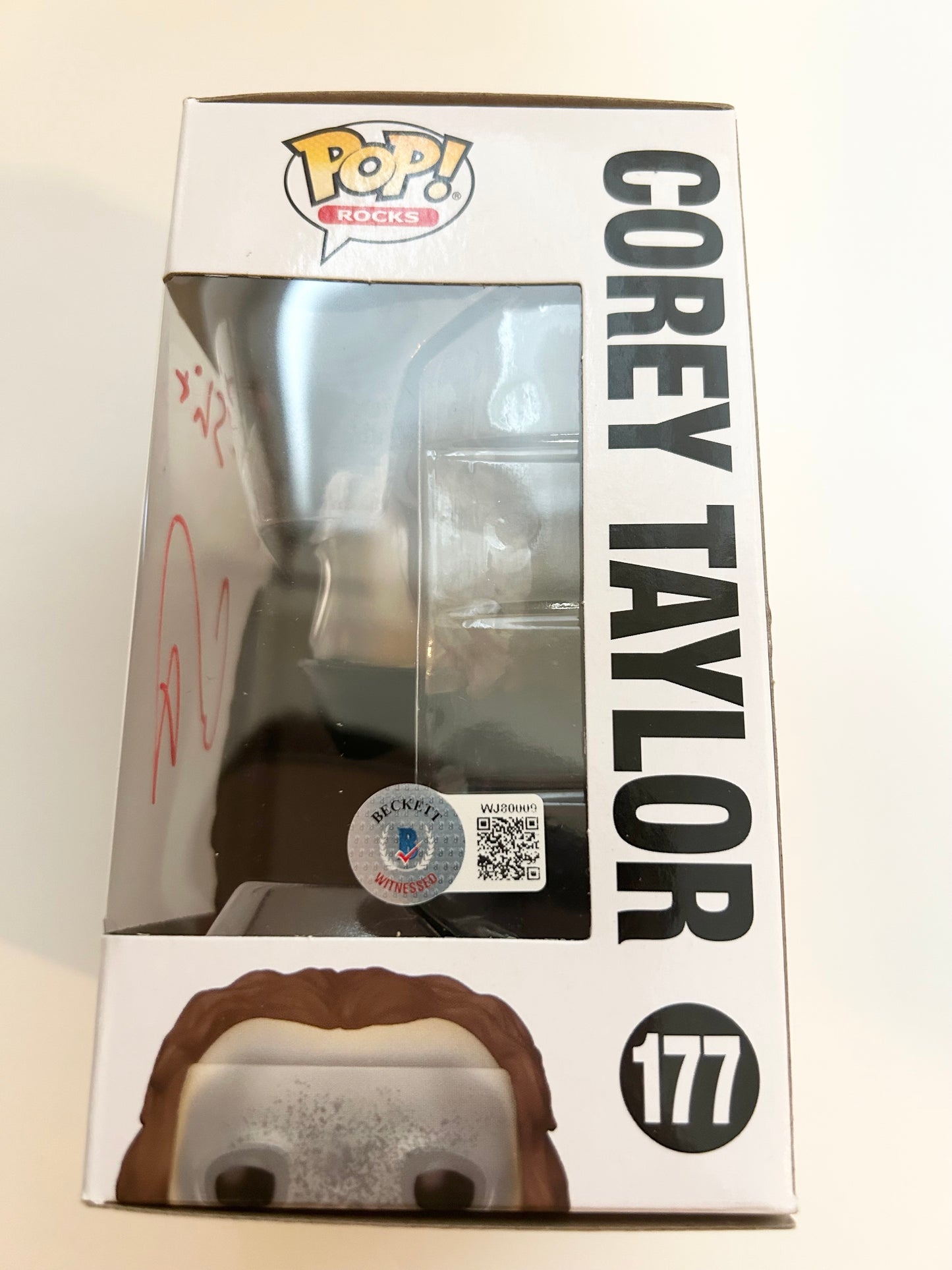 Corey Taylor Signed Autograph Slipknot Funko Pop Figure With Beckett Witness COA