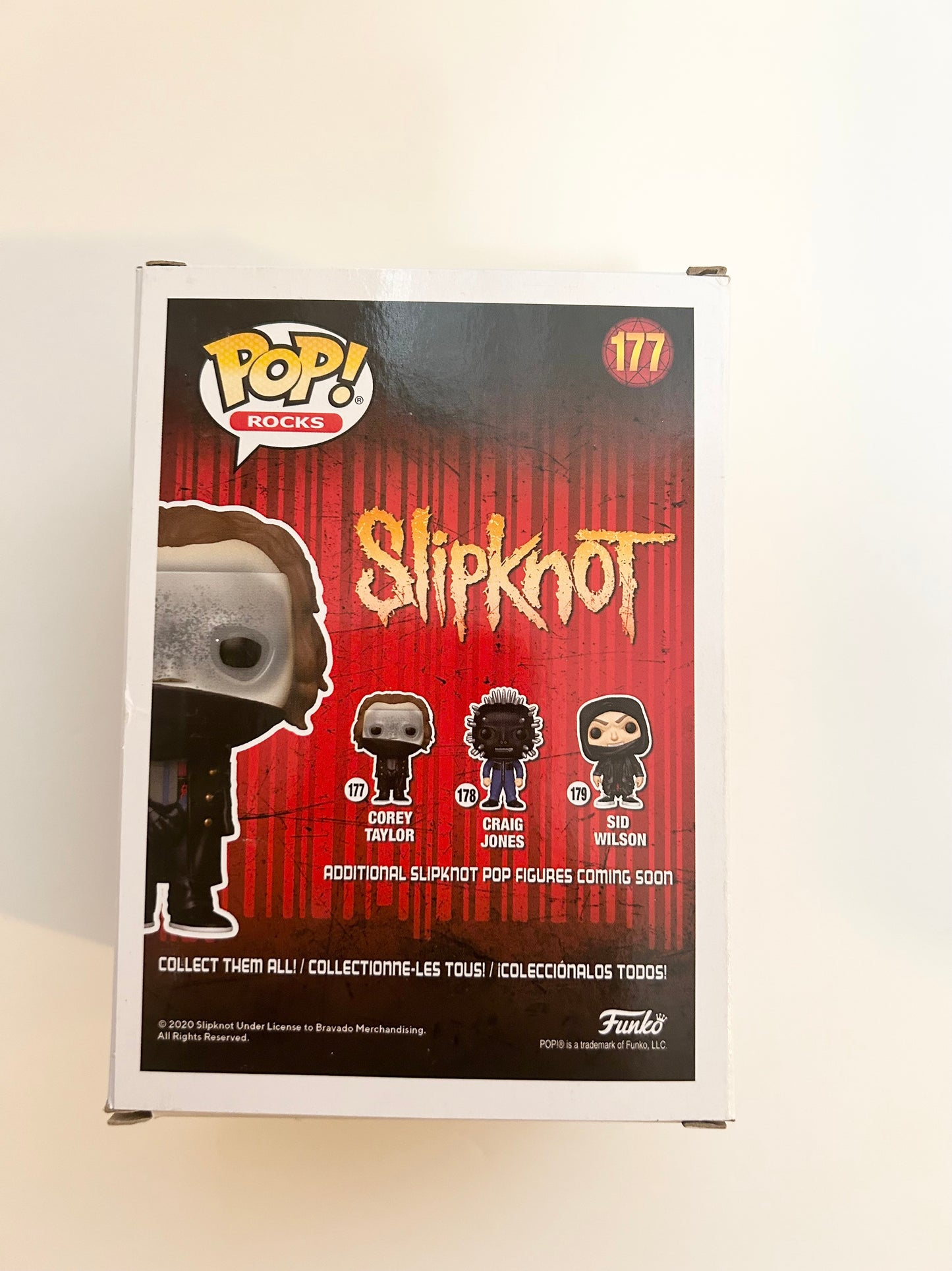 Corey Taylor Signed Autograph Slipknot Funko Pop Figure With Beckett Witness COA