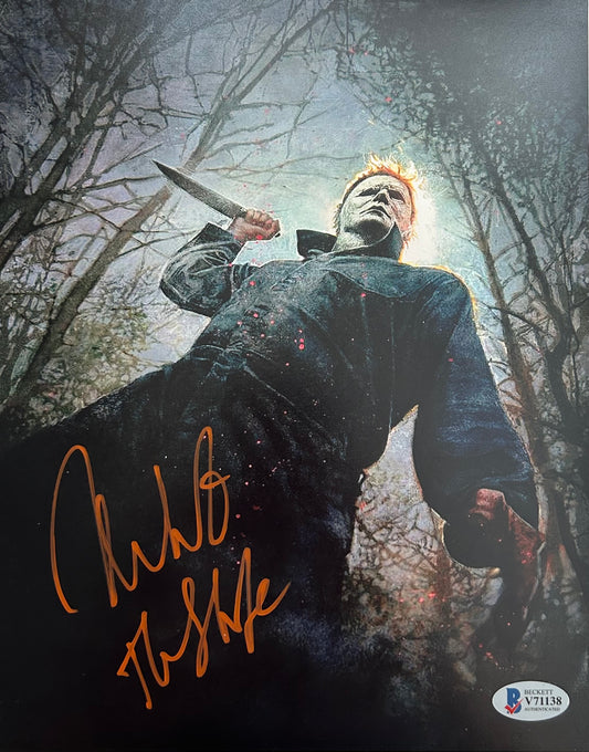 Nick Castle Signed Autographed 8x10 Halloween Michael Myers Photo With Beckett Witness