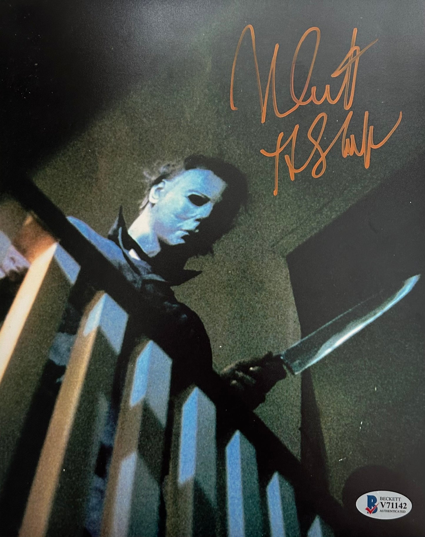 Nick Castle Signed Autographed 8x10 Halloween Michael Myers Photo With Beckett Witness