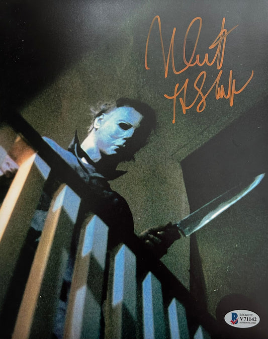 Nick Castle Signed Autographed 8x10 Halloween Michael Myers Photo With Beckett Witness