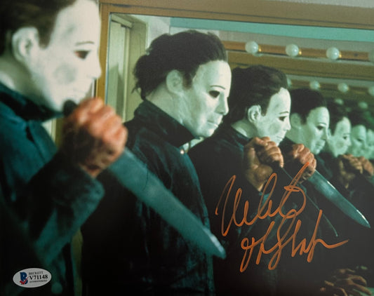 Nick Castle Signed Autographed 8x10 Halloween Michael Myers Photo With Beckett Witness