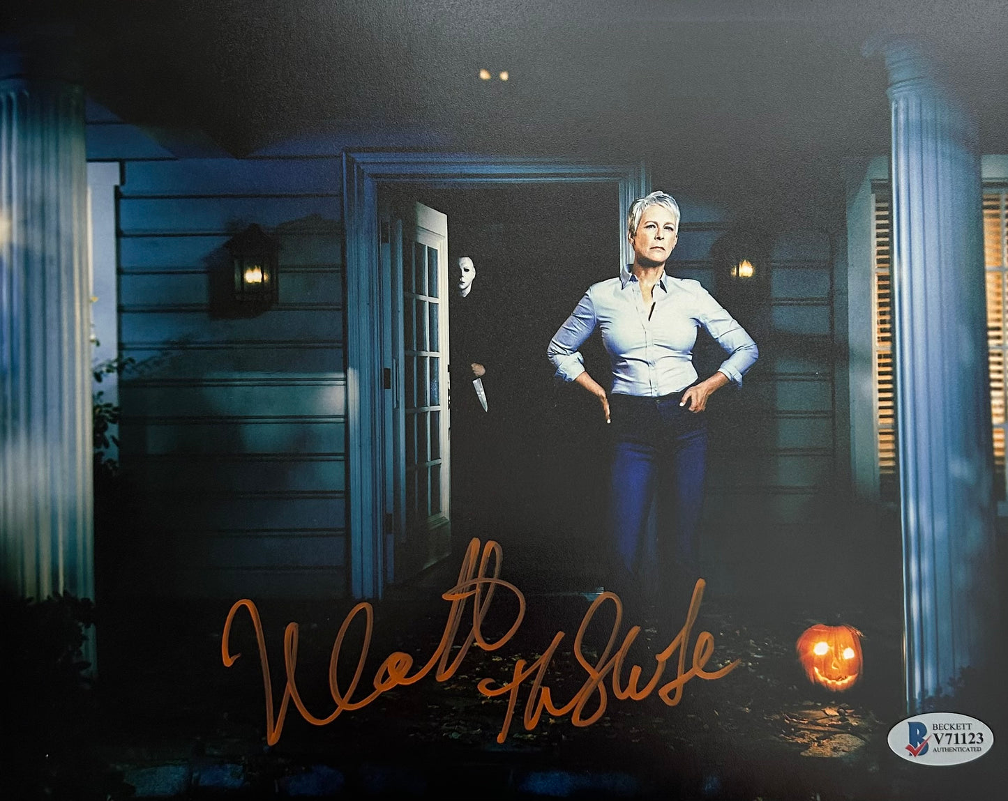 Nick Castle Signed Autographed 8x10 Halloween Michael Myers Photo With Beckett Witness