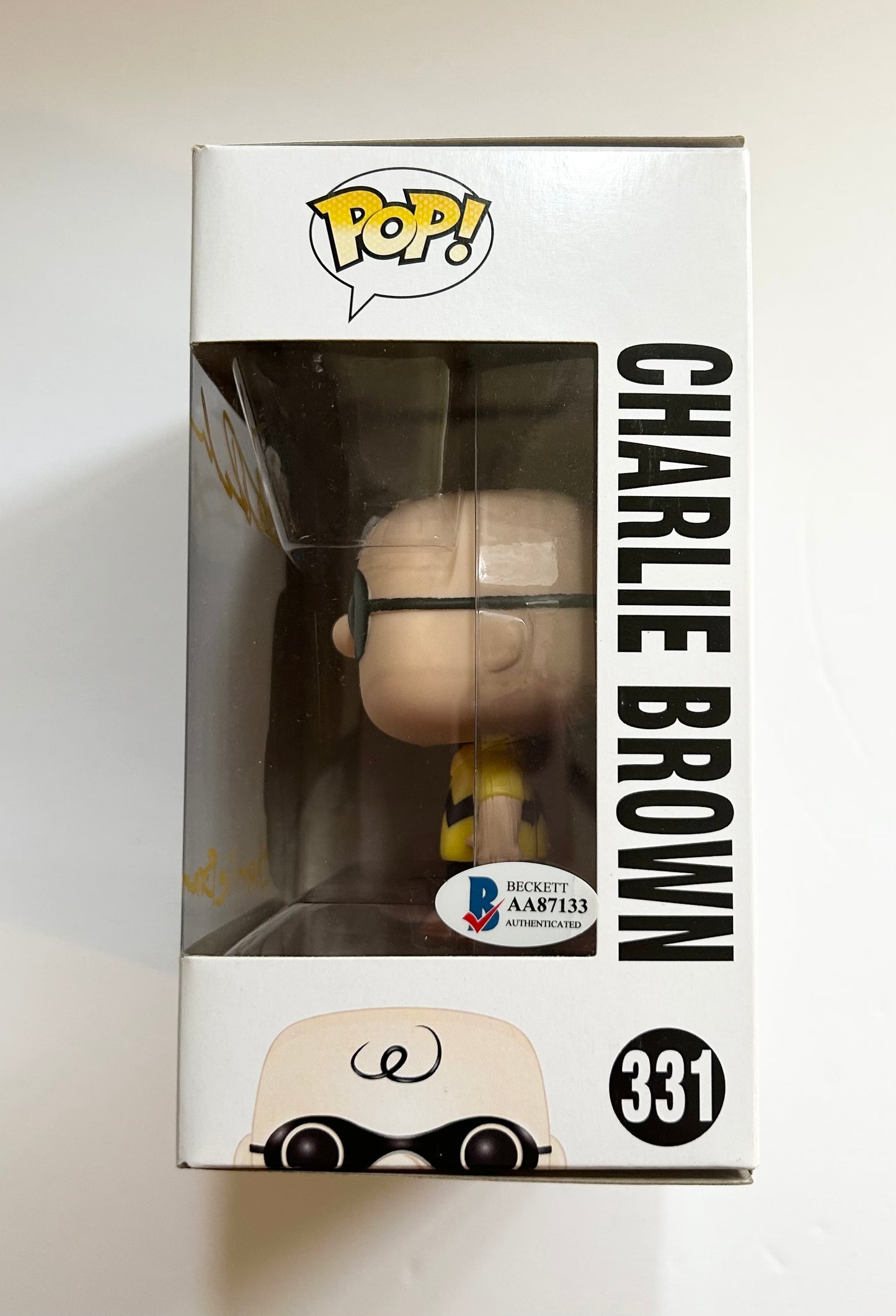 Peter Robbins Signed Autograph Charlie Brown Funko Pop Figure With Beckett Witness COA