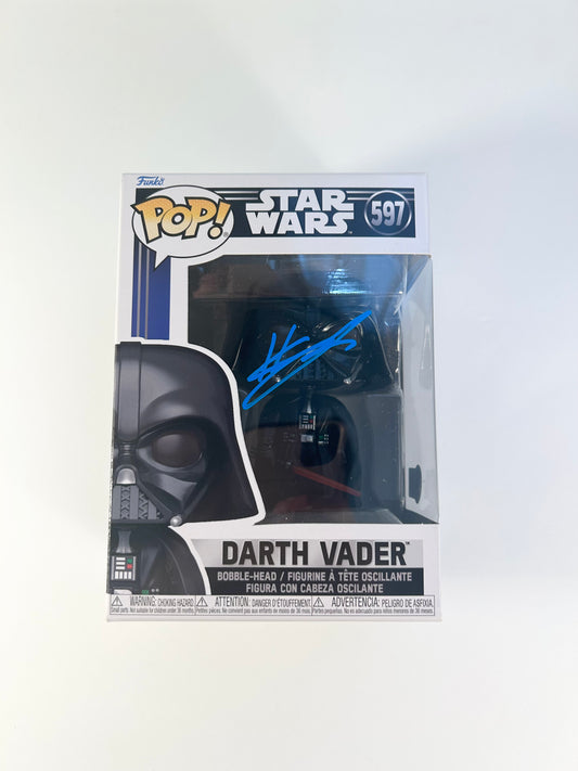 Hayden Christensen Signed Autographed Star Wars Darth Vader Funko Pop With Beckett