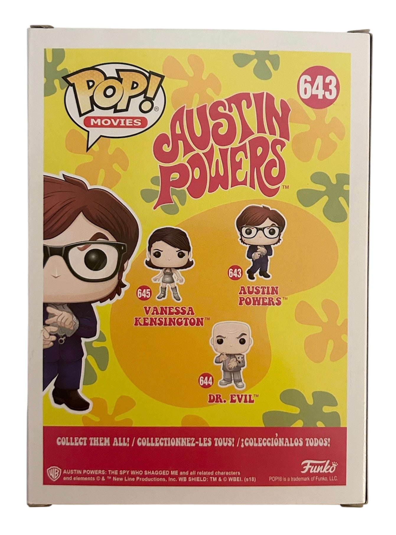 Mike Myers Signed Autographed Austin Powers Funko Pop 643 with Exact Photo Proof