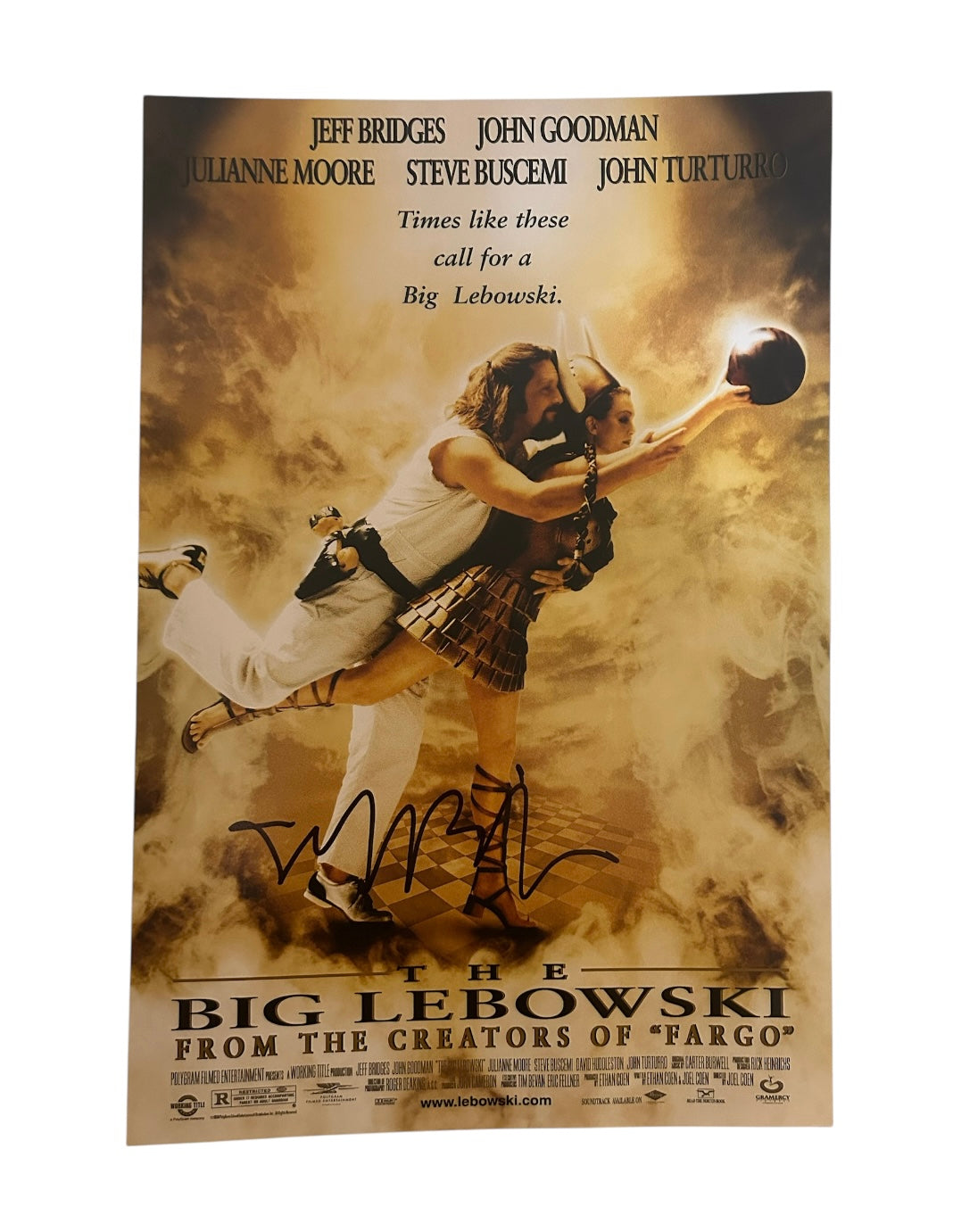 Jeff Bridges Signed Autographed 12x18 The Big Lebowski Photo with Exact Photo Proof