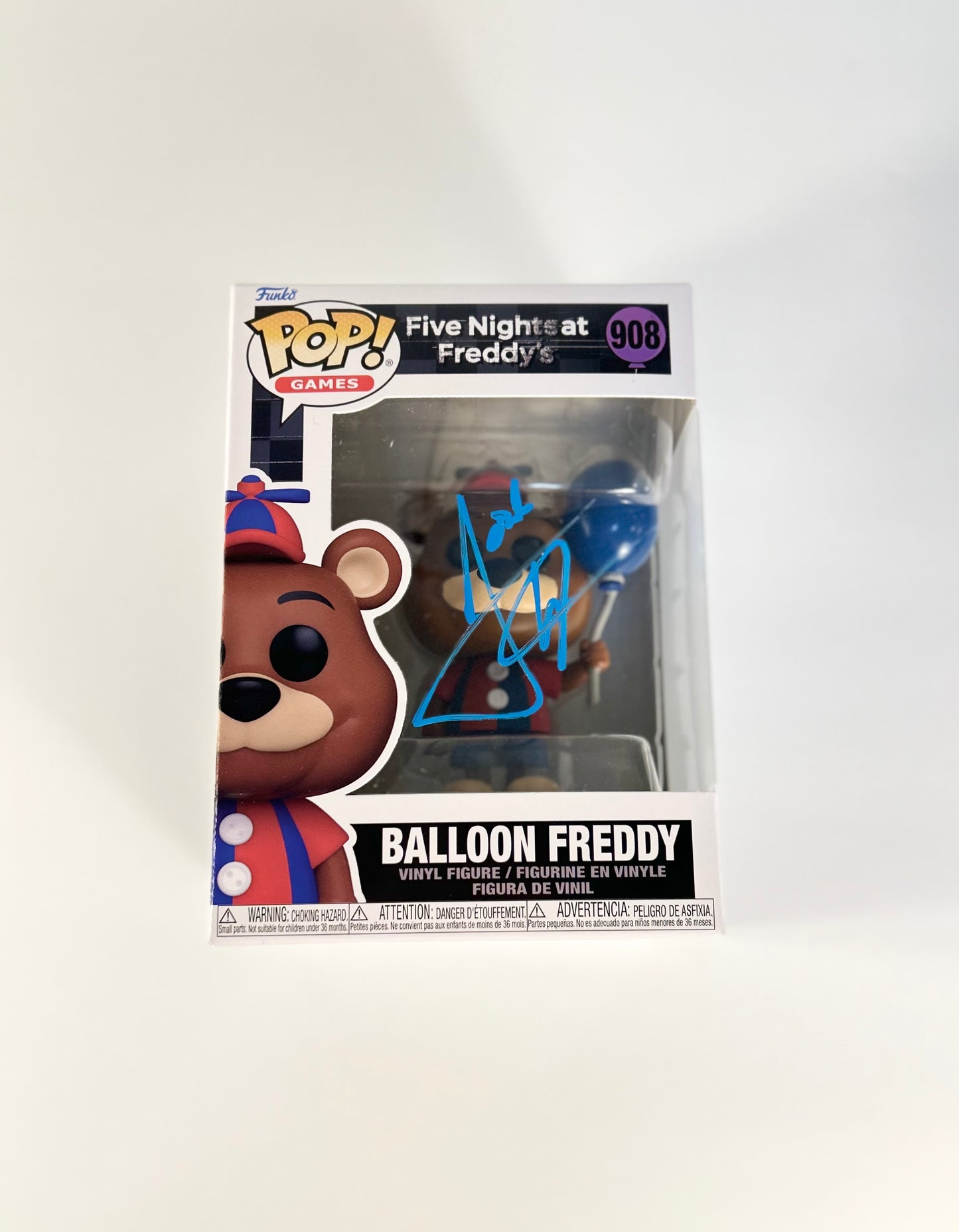 Josh Hutcherson Signed Autographed Five Nights at Freddy Funko Pop 908 With Exact Photo Proof