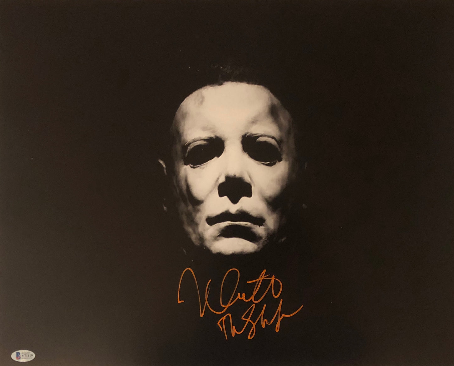 Nick Castle Signed Autographed 16x20 Halloween Michael Myers Photo With Beckett COA