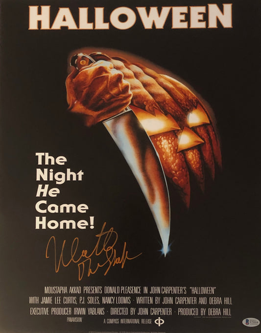 Nick Castle Signed Autographed 16x20 Halloween Michael Myers Photo With Beckett COA