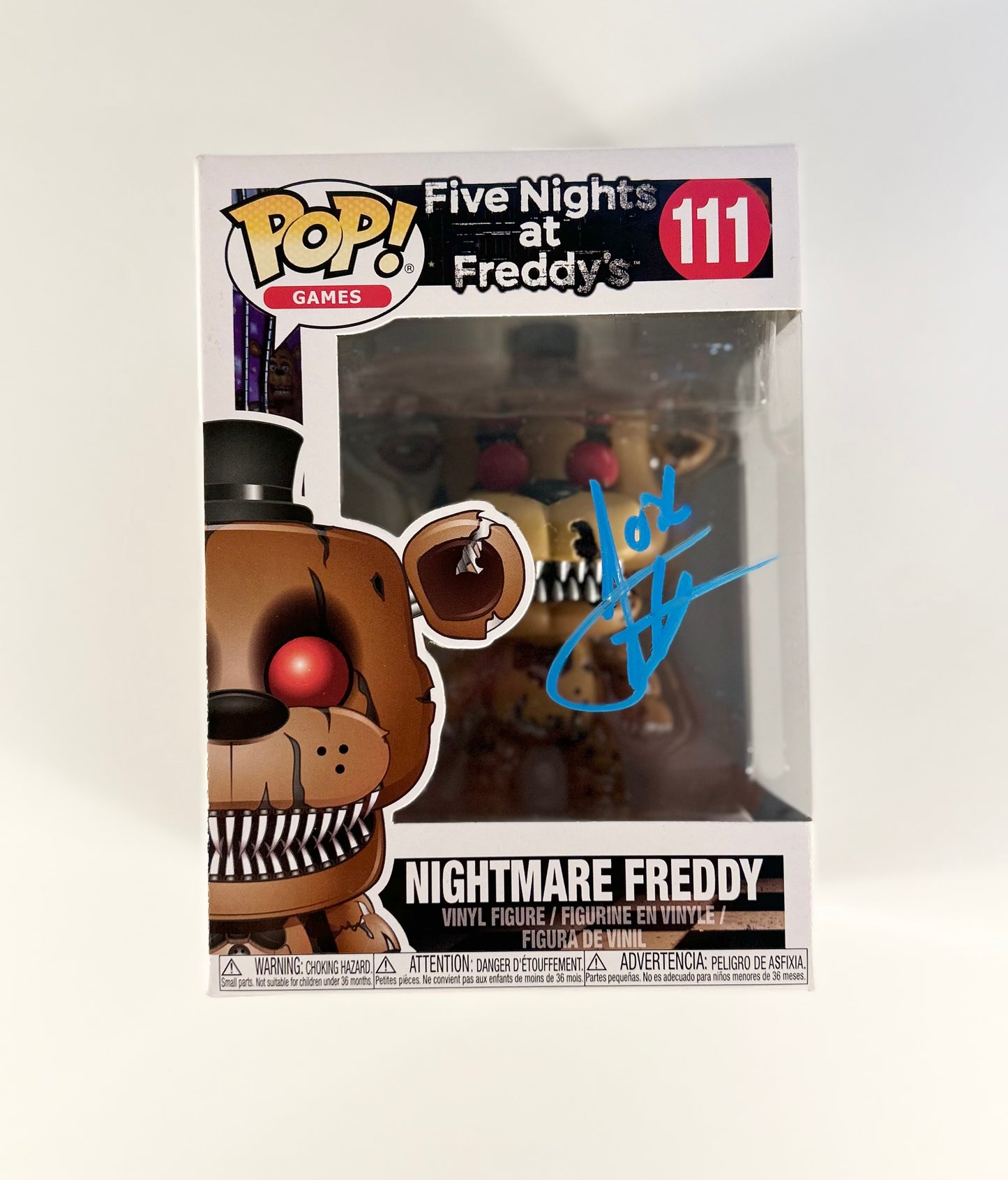 Josh Hutcherson Signed Autographed Five Nights at Freddy Funko Pop 111 With Exact Photo Proof