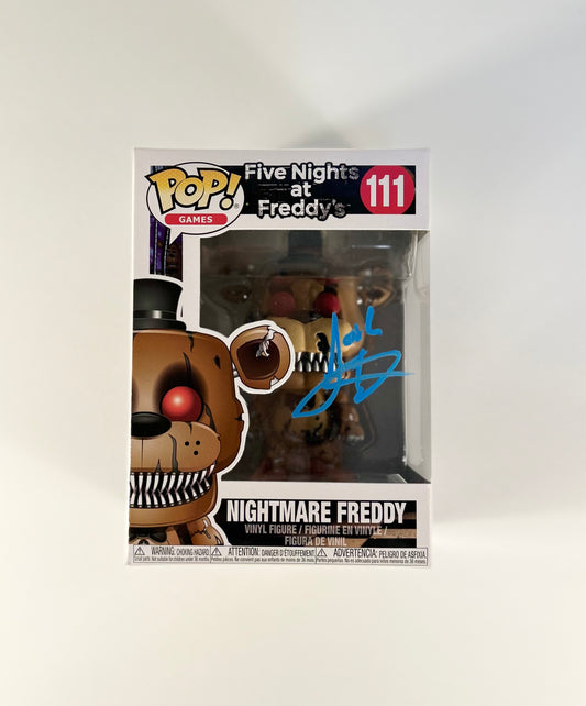 Josh Hutcherson Signed Autographed Five Nights at Freddy Funko Pop 111 With Exact Photo Proof