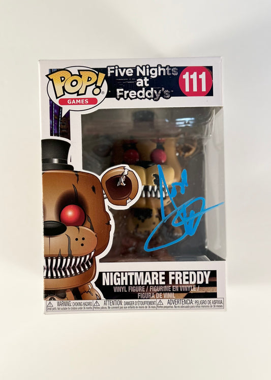 Josh Hutcherson Signed Autographed Five Nights at Freddy Funko Pop 111 With Exact Photo Proof