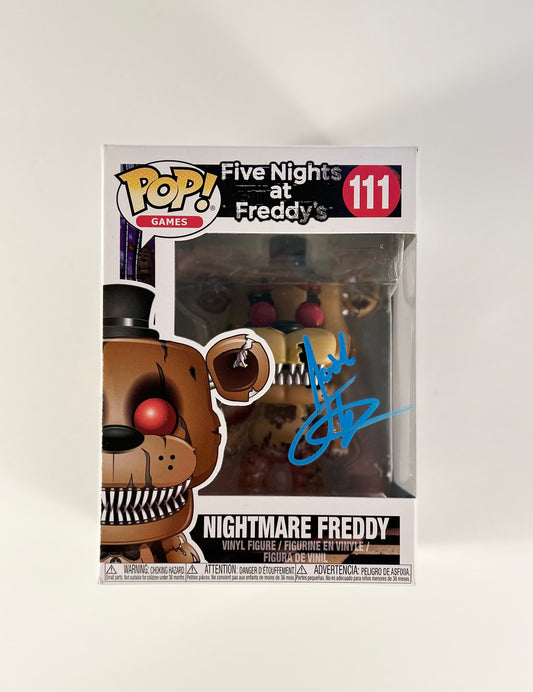 Josh Hutcherson Signed Autographed Five Nights at Freddy Funko Pop 111 With Exact Photo Proof