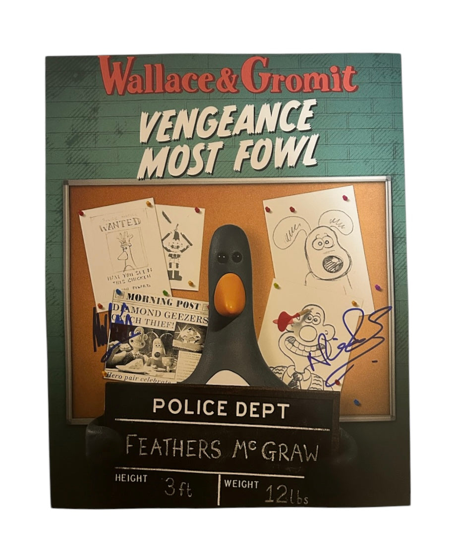 Wallace and Gromit Signed Autographed 11x14 Photo with Exact Proof