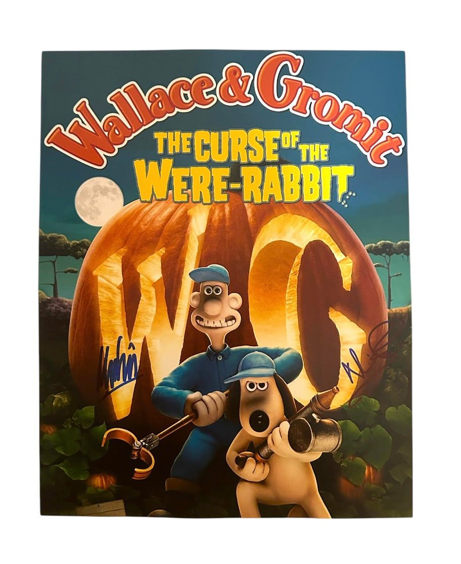 Wallace and Gromit Signed Autographed 11x14 Photo with Exact Proof