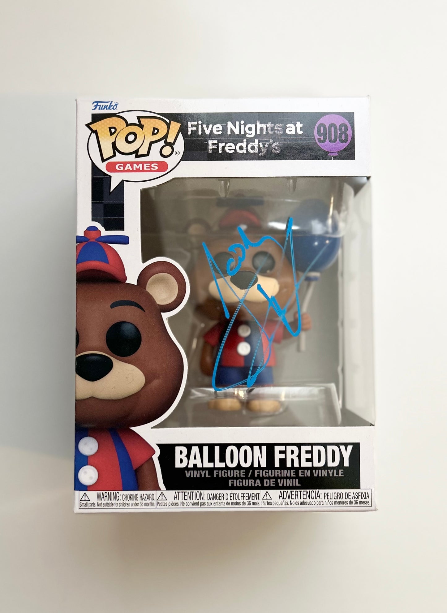 Josh Hutcherson Signed Autographed Five Nights at Freddy Funko Pop 908 With Exact Photo Proof