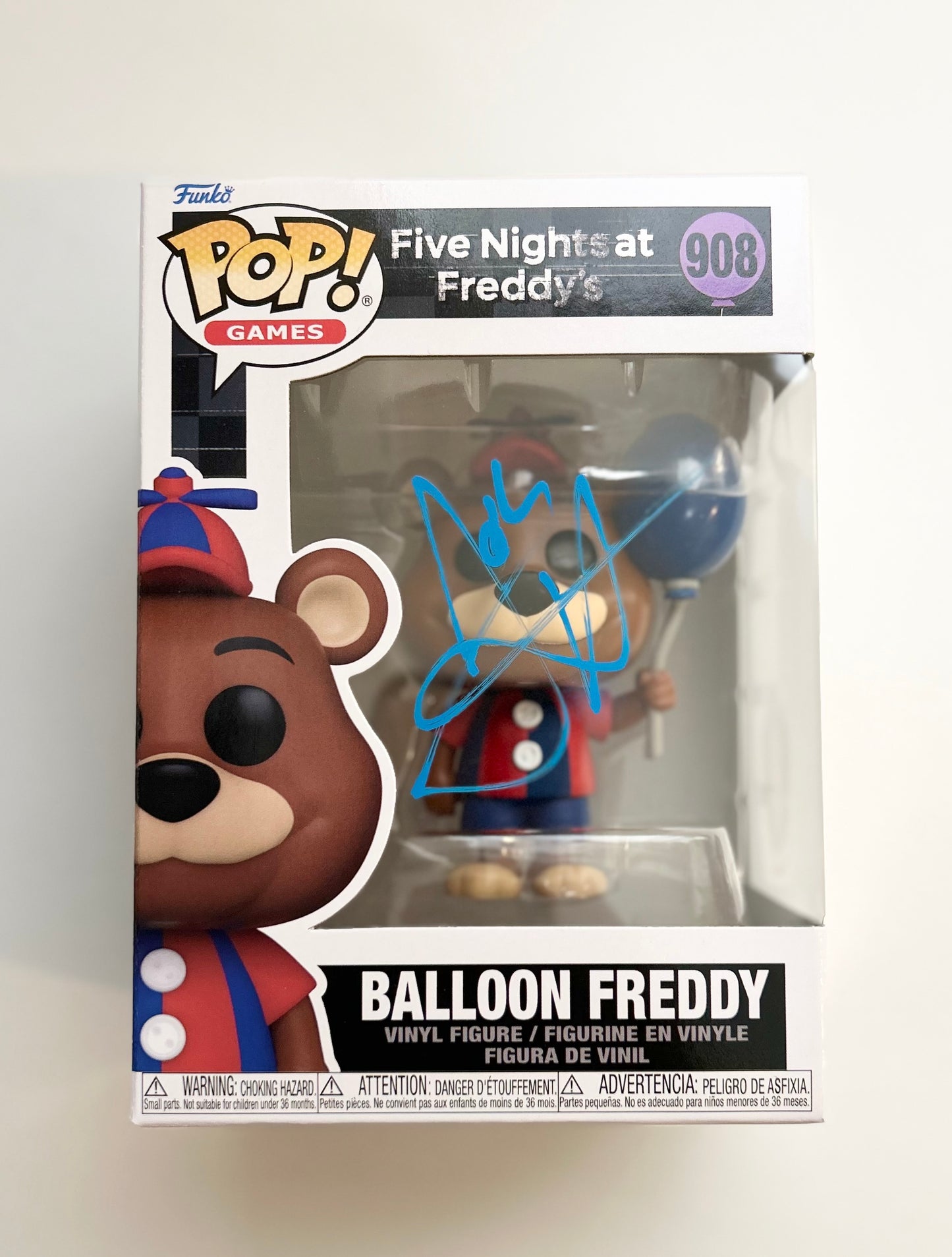 Josh Hutcherson Signed Autographed Five Nights at Freddy Funko Pop 908 With Exact Photo Proof