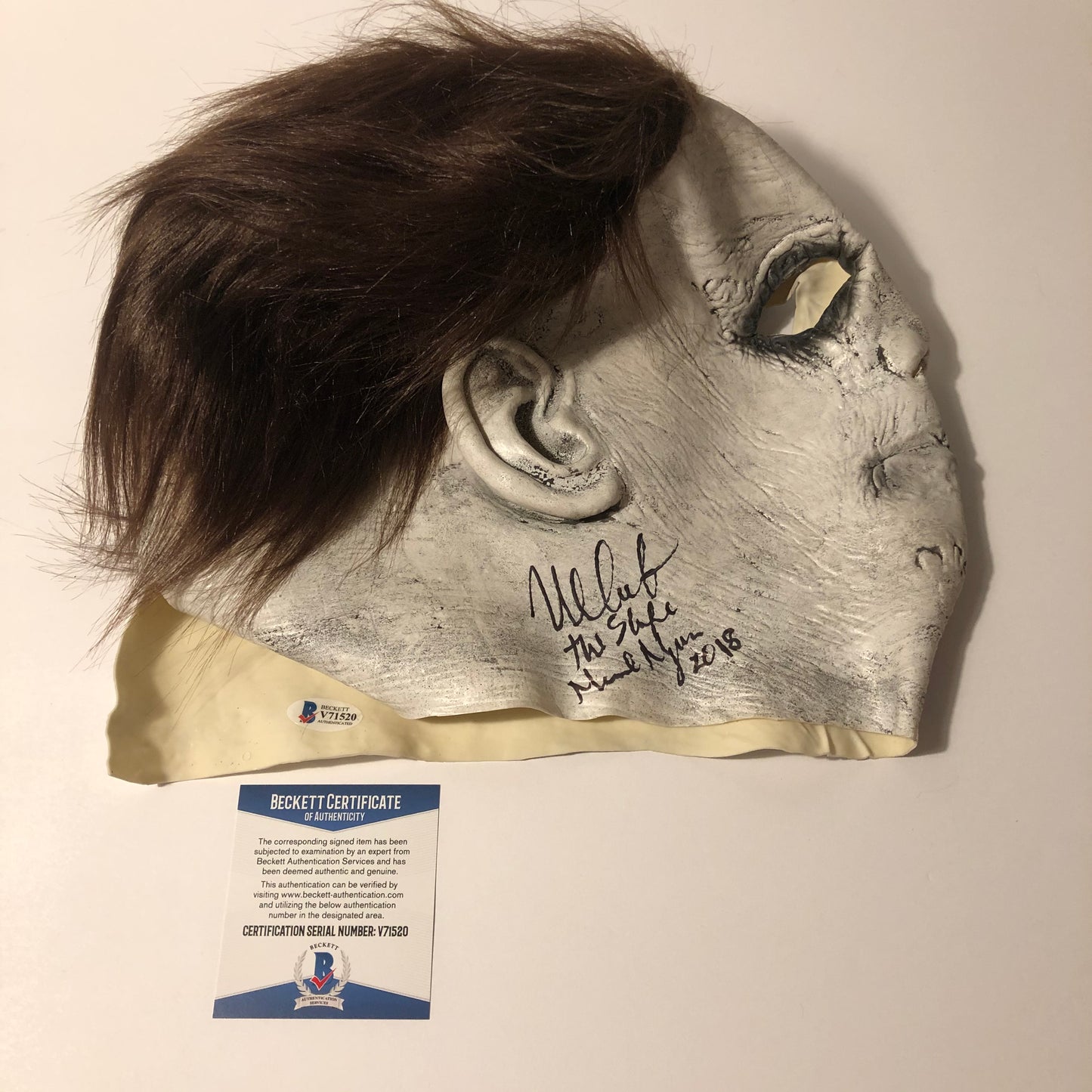 Nick Castle Signed Autographed Halloween Michael Myers Mask With Beckett Witness