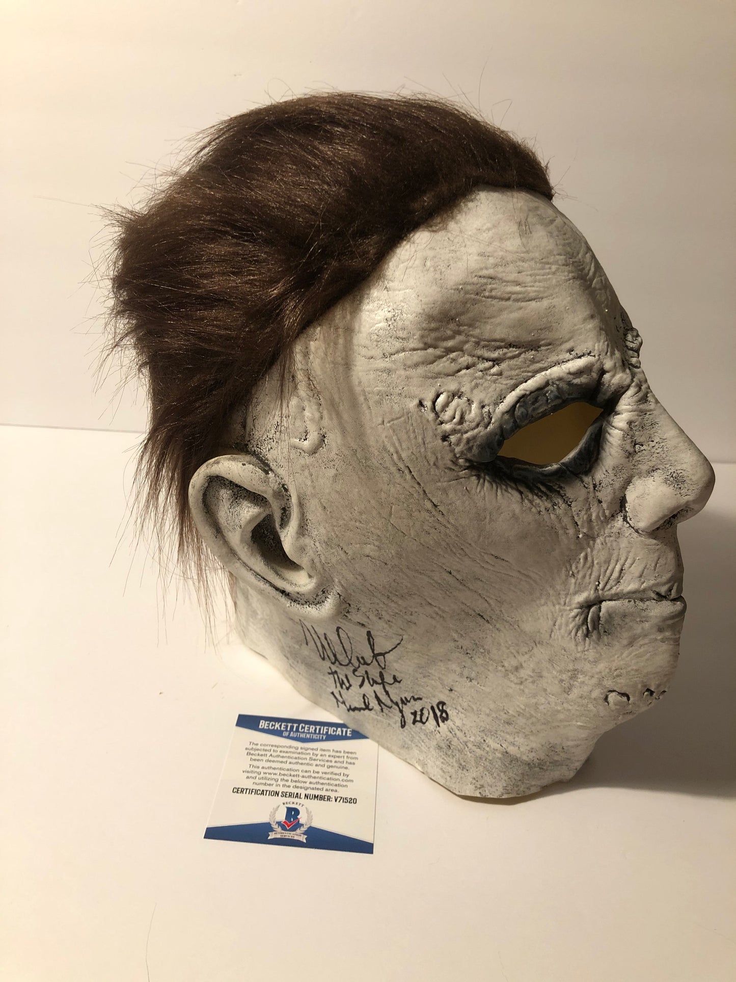 Nick Castle Signed Autographed Halloween Michael Myers Mask With Beckett Witness