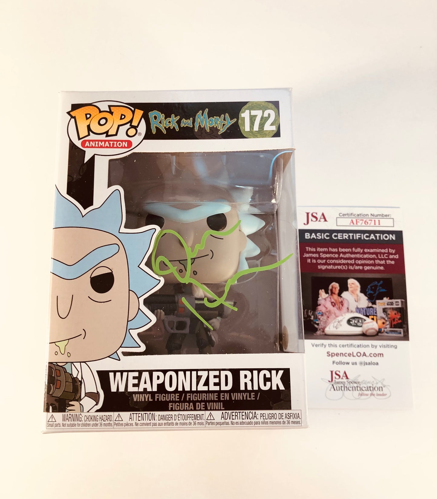 Dan Harmon Signed Autographed Rick and Morty Funko Pop 288 With JSA COA